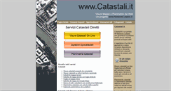 Desktop Screenshot of catastali.it
